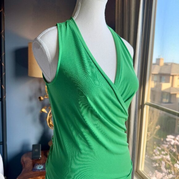 Bedo Green Wrap Dress - Picture 4 of 11